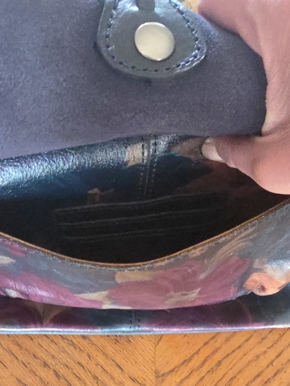 Partica Nash Leather Floral Purse With Matching Wallet - Picture 15 of 17